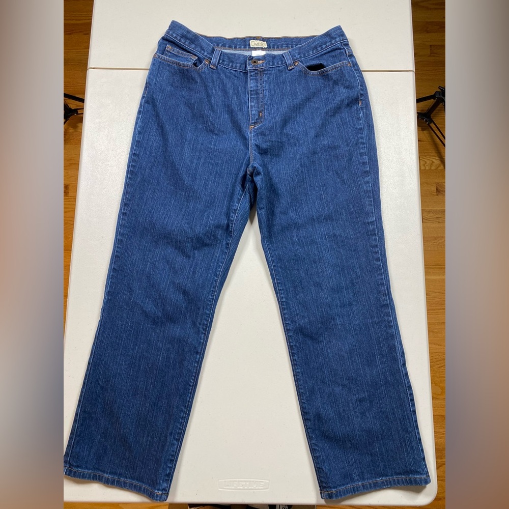 L.L. Bean Women's Classic Indigo Straight Leg Jeans